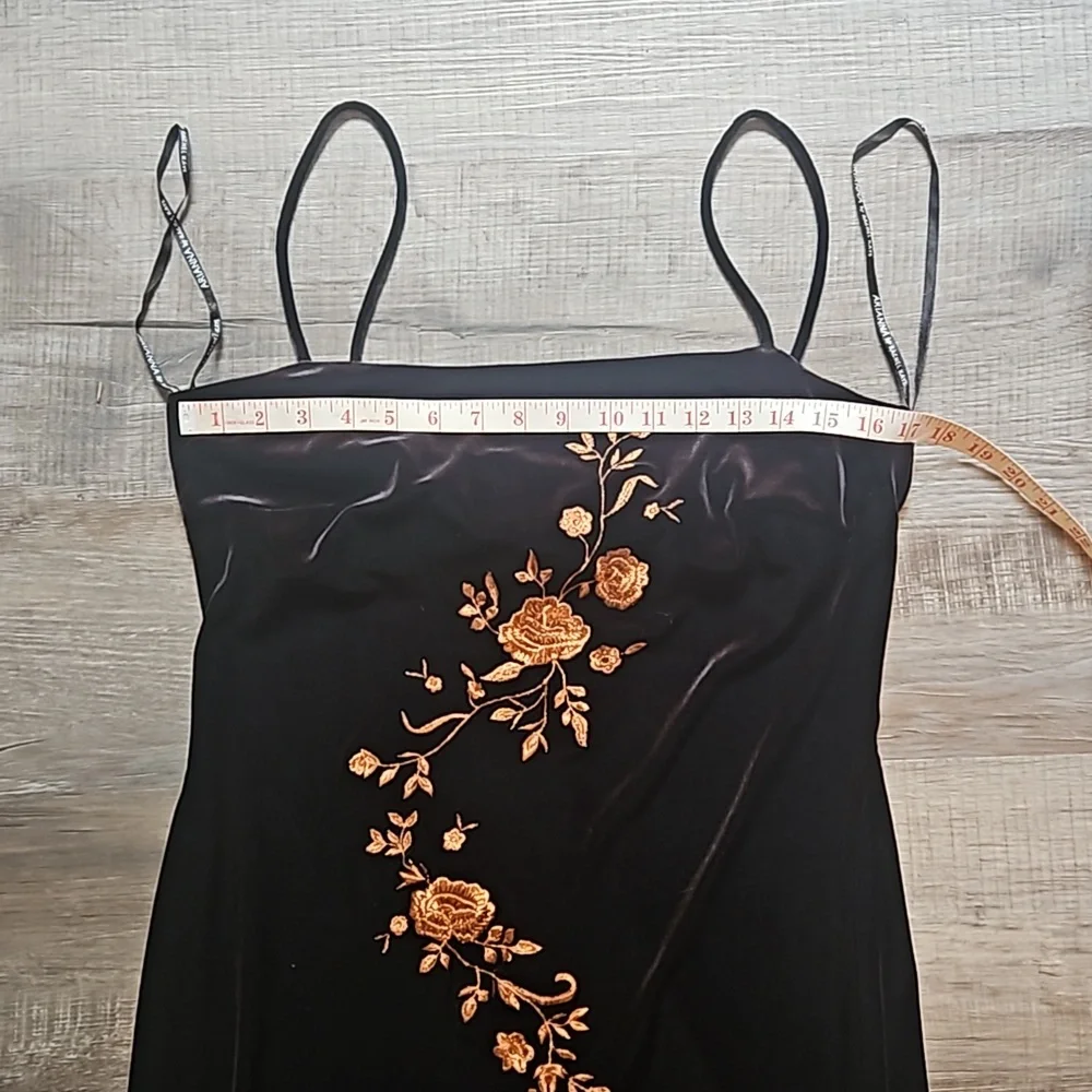 Floor Length Velvet Dress - Picture 7 of 12